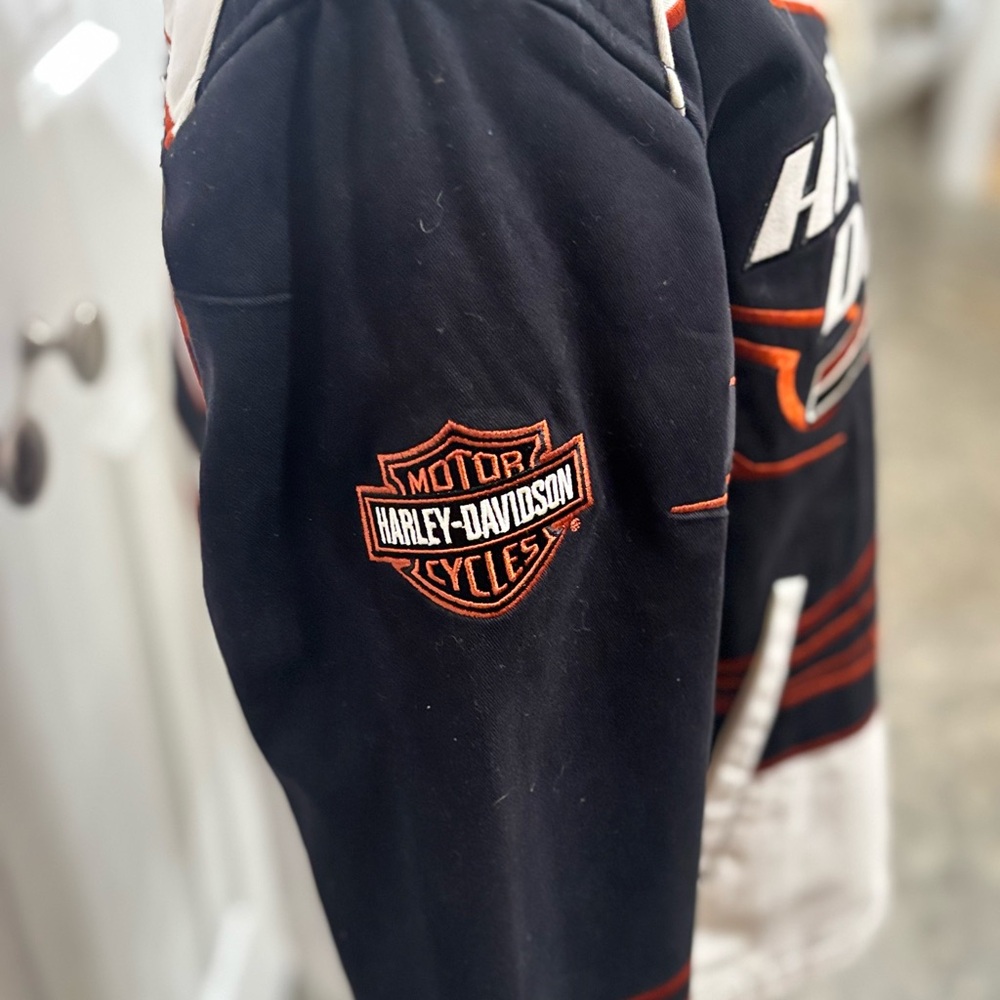 Harley Davidson Vintage Screaming Eagle Womens Racing jacket size L - Picture 5 of 11
